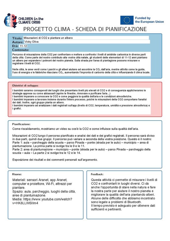 Misurazioni di CO2 e piantare un albero.pdf